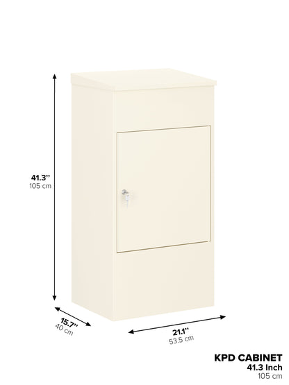 Lockable Outdoor Parcel Drop Box – Secure Package Locker with Protective Overhang | Multiple Sizes & Colors - KPD Series