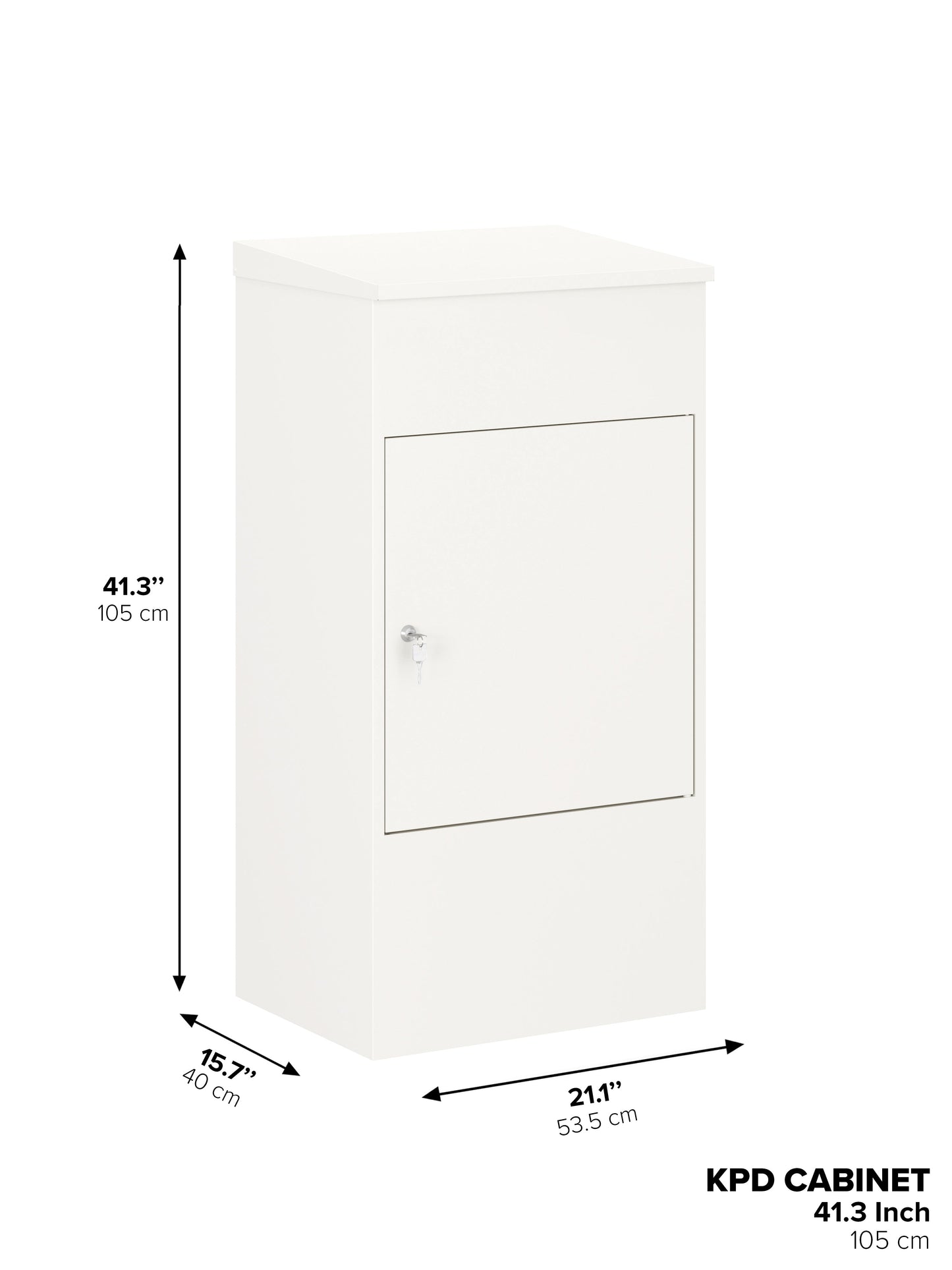 Lockable Outdoor Parcel Drop Box – Secure Package Locker with Protective Overhang | Multiple Sizes & Colors - KPD Series
