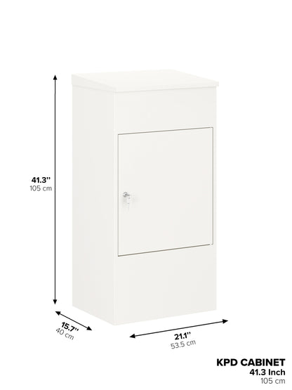 Lockable Outdoor Parcel Drop Box – Secure Package Locker with Protective Overhang | Multiple Sizes & Colors - KPD Series