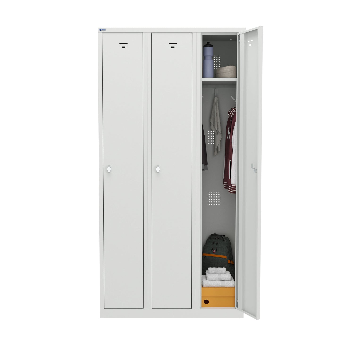 VH Series Premium Steel 1-Tier Lockers, Rear Ventilated