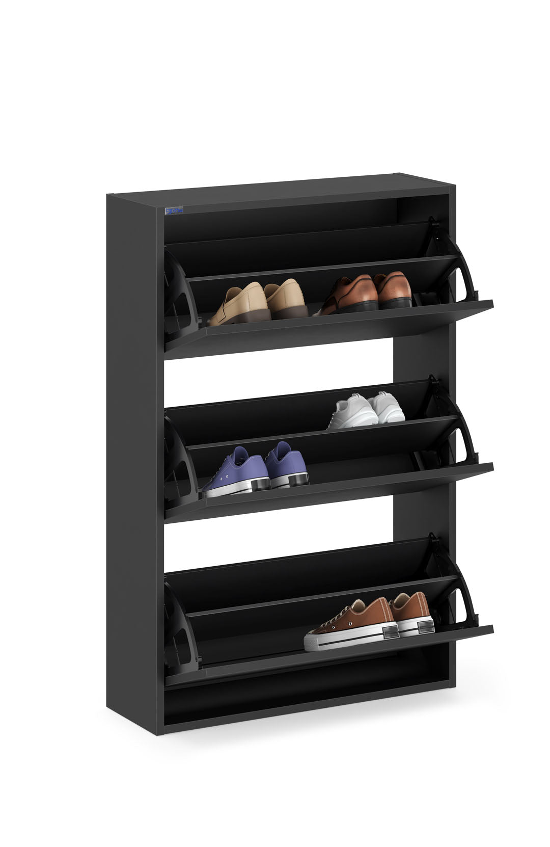 3-Tier Wooden Shoe Cabinet