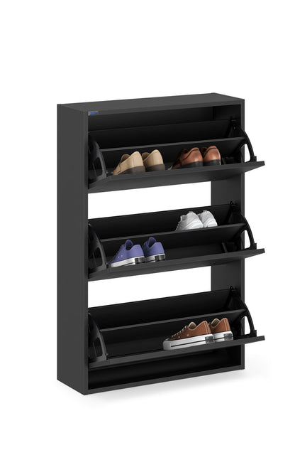 3-Tier Wooden Shoe Cabinet
