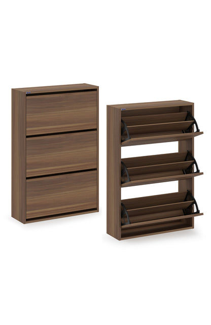 3-Tier Wooden Shoe Cabinet