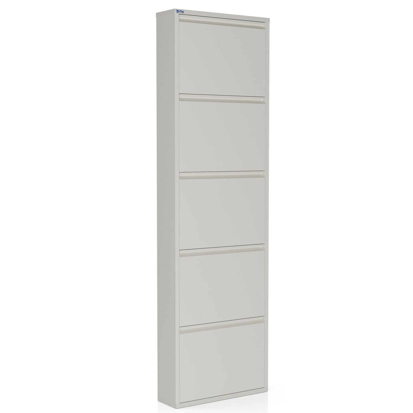 Metal Shoe Cabinet, Wall-Mountable, 3–5 Tier Storage, Multiple Ventilation Options - AYK Series
