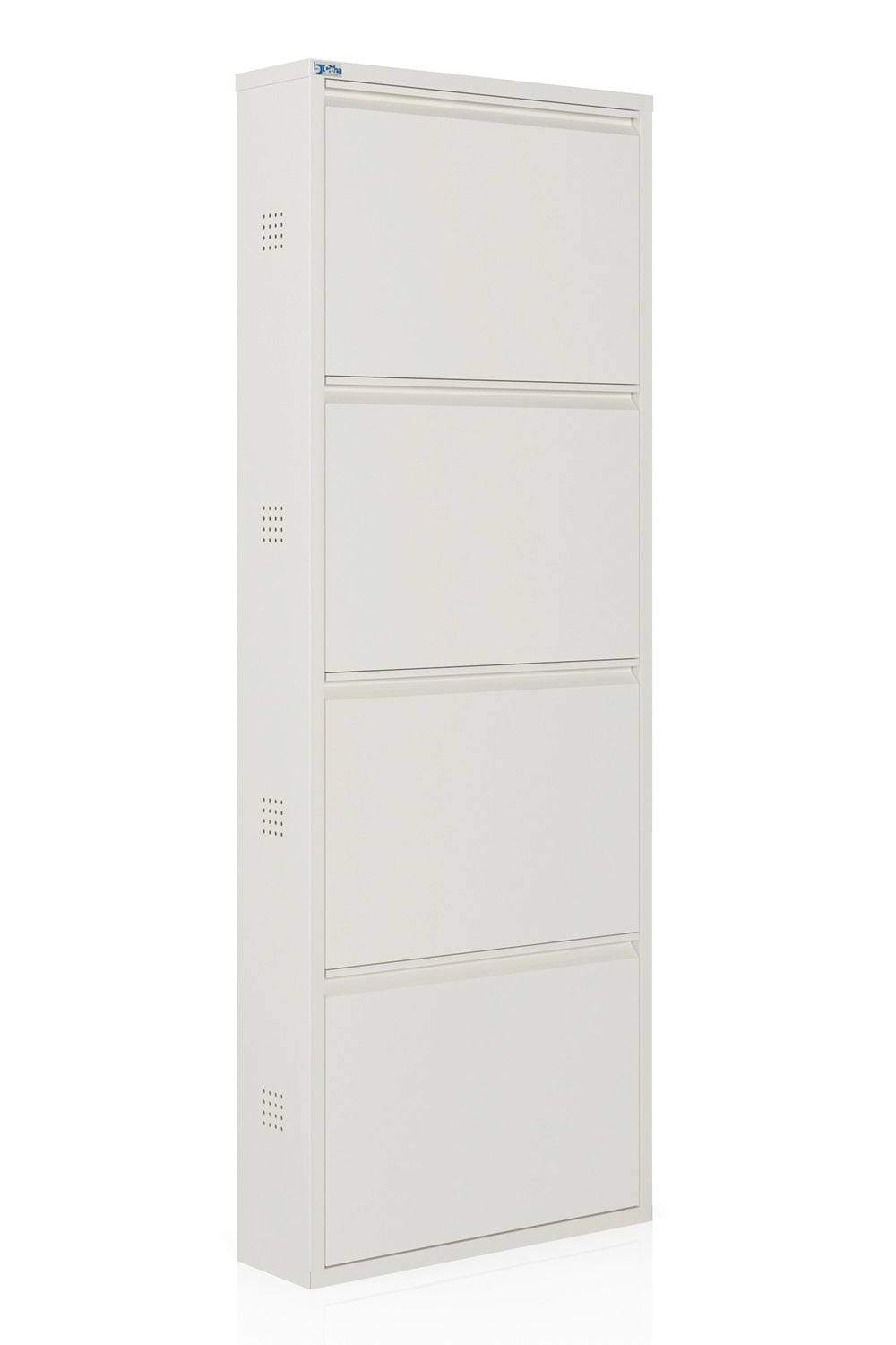 Metal Shoe Cabinet, Wall-Mountable, 3–5 Tier Storage, Multiple Ventilation Options - AYK Series