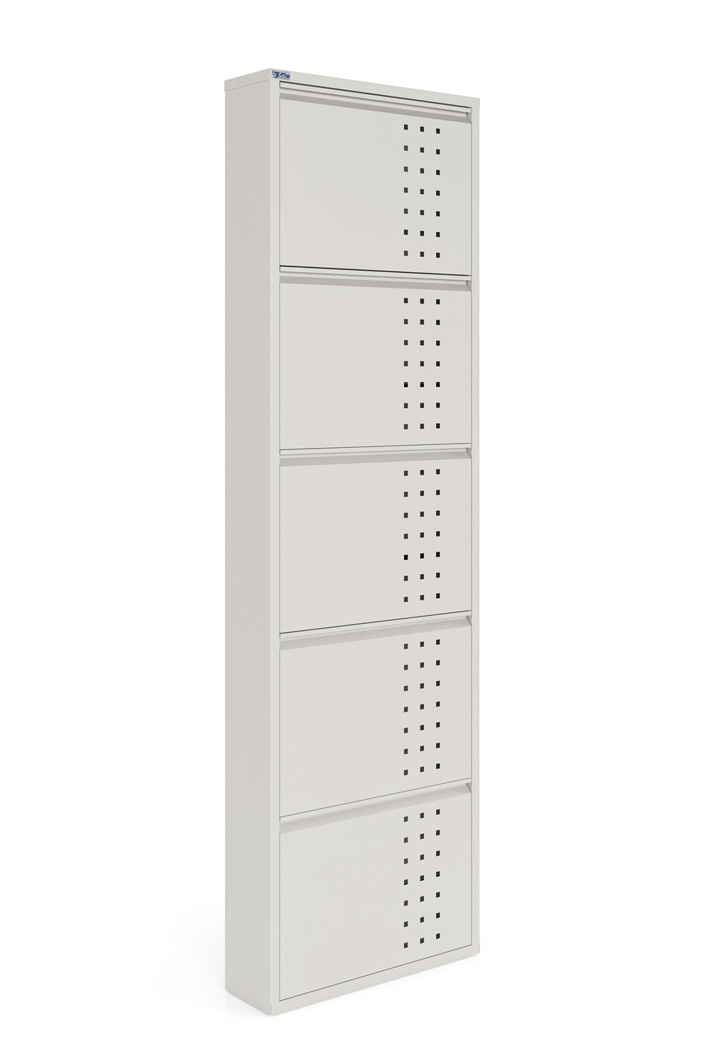 Metal Shoe Cabinet, Wall-Mountable, 3–5 Tier Storage, Multiple Ventilation Options - AYK Series