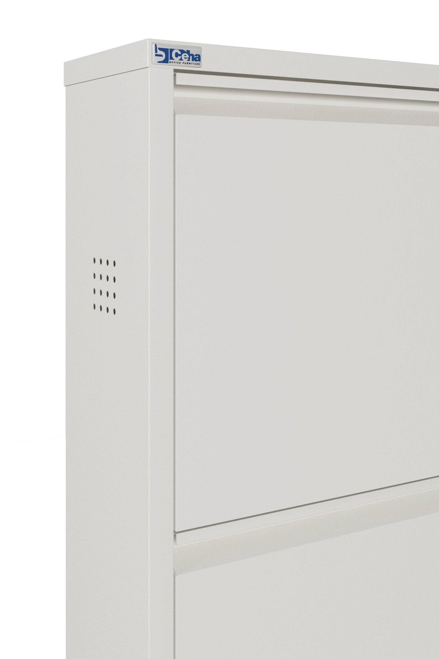 Metal Shoe Cabinet, Wall-Mountable, 3–5 Tier Storage, Multiple Ventilation Options - AYK Series
