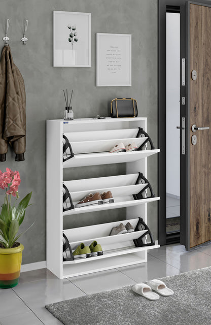 3-Tier Wooden Shoe Cabinet