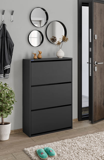 3-Tier Wooden Shoe Cabinet