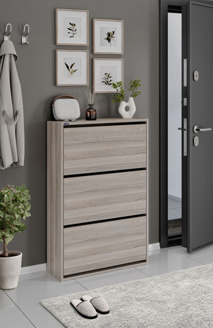 3-Tier Wooden Shoe Cabinet