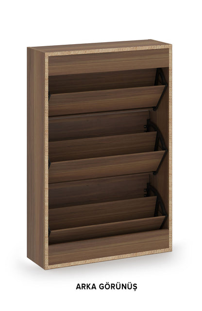 3-Tier Wooden Shoe Cabinet