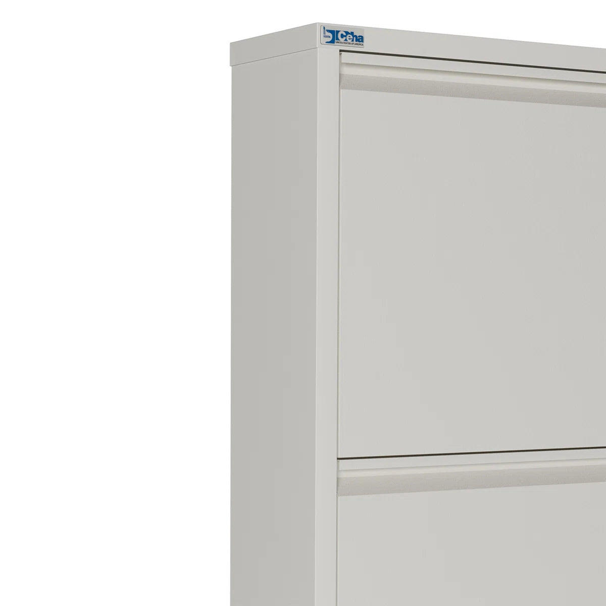 Antibacterial 3 Tier metal shoe cabinet without holes