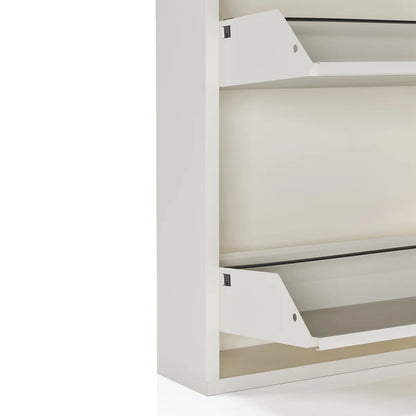 Antibacterial 3 Tier metal shoe cabinet without holes