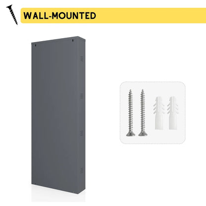 Antibacterial 4 Tier Metal Shoe Cabinet Side Holes