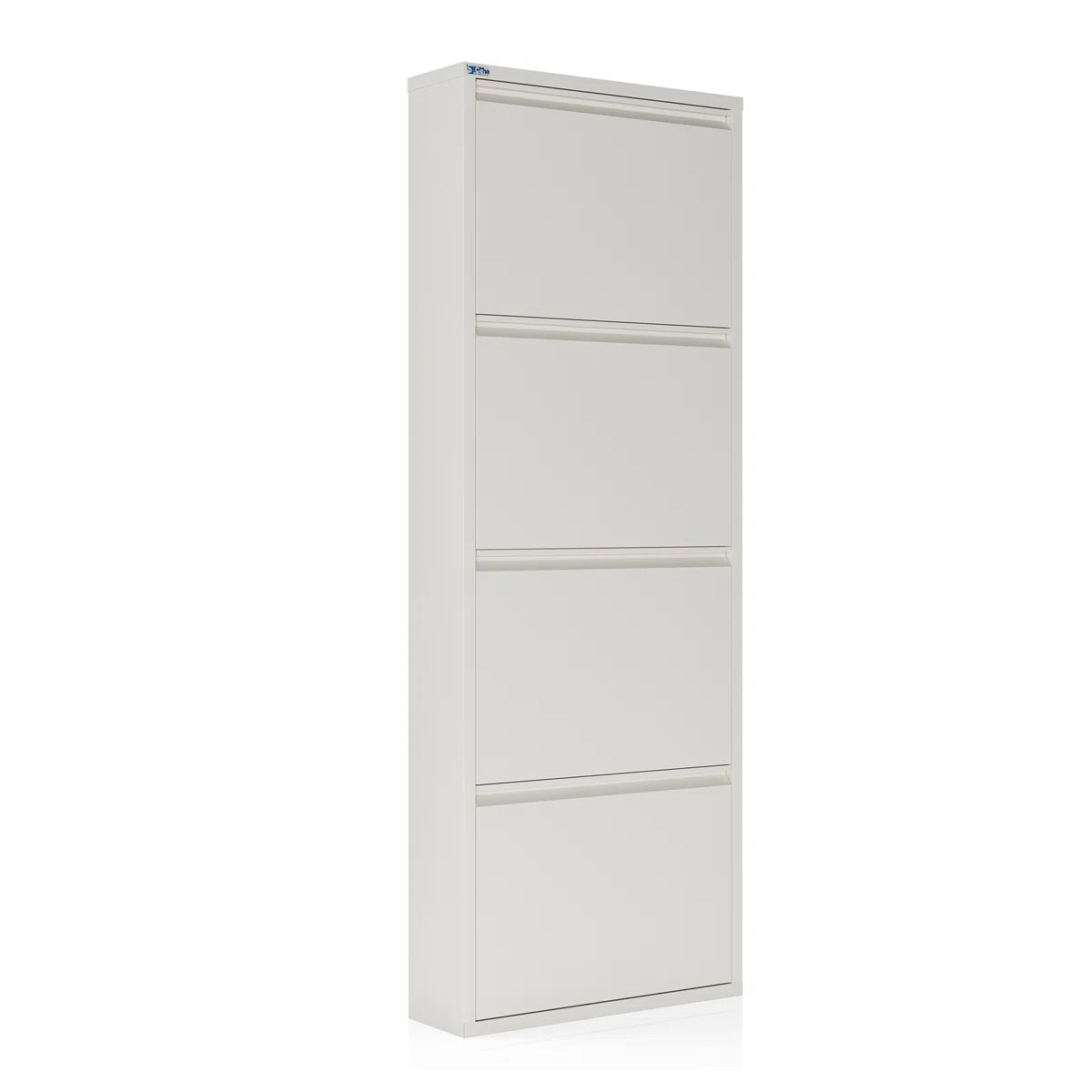 Antibacterial 4 Tier Metal Shoe Cabinet Without Holes