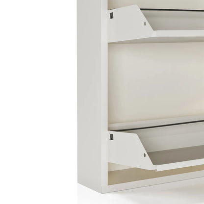 Antibacterial 4 Tier Metal Shoe Cabinet Without Holes