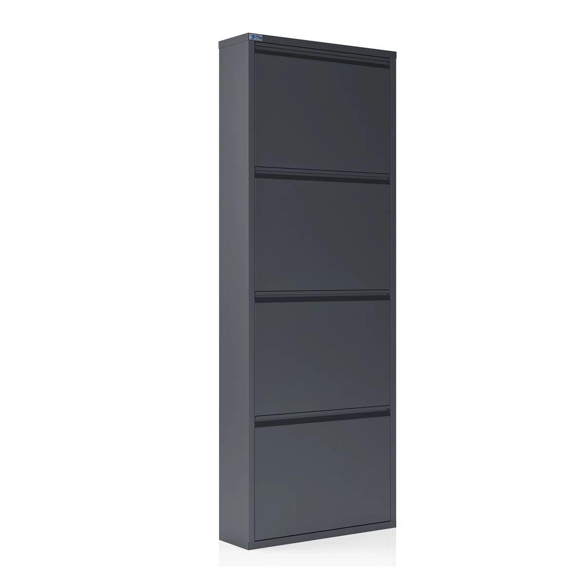 Antibacterial 4 Tier Metal Shoe Cabinet Without Holes