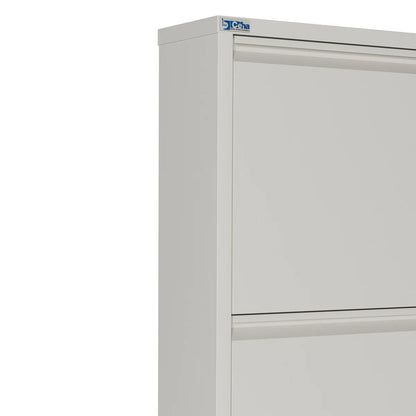 Antibacterial 5 Tier Metal Shoe Cabinet Without Holes