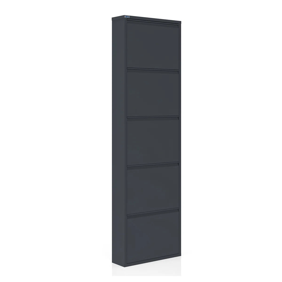 Antibacterial 5 Tier Metal Shoe Cabinet Without Holes
