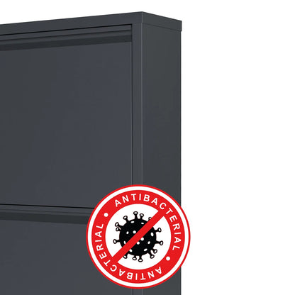 Antibacterial 5 Tier Metal Shoe Cabinet Without Holes