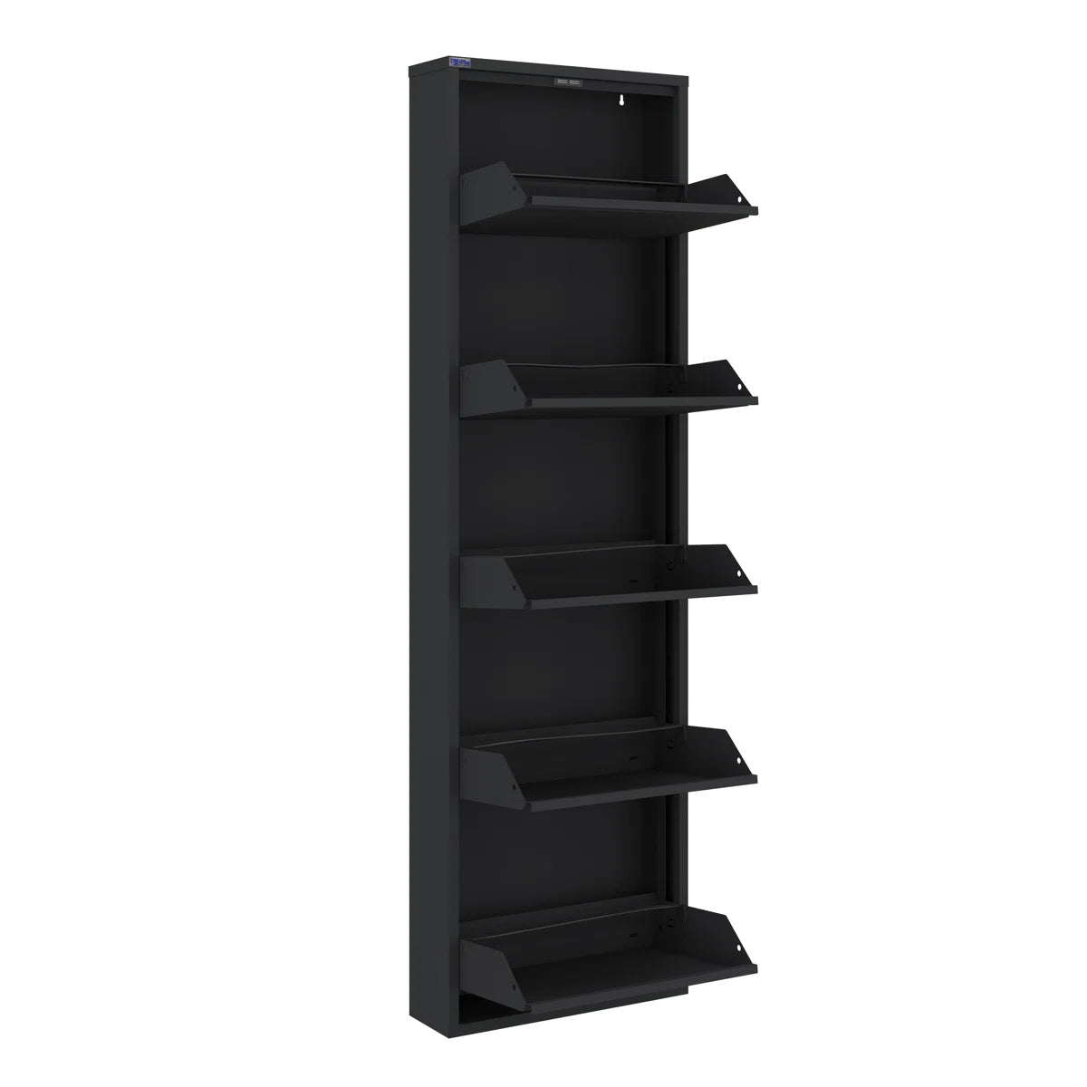 Antibacterial 5 Tier Metal Shoe Cabinet Without Holes