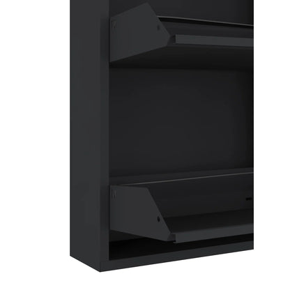 Antibacterial 5 Tier Metal Shoe Cabinet Without Holes