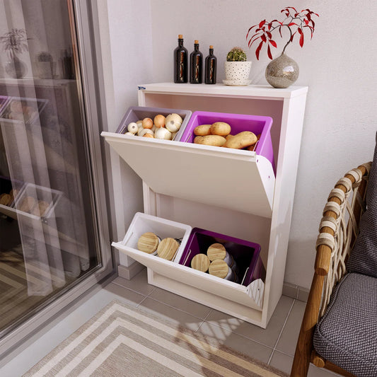 Antibacterial multipurpose storage solution 4 Bin
