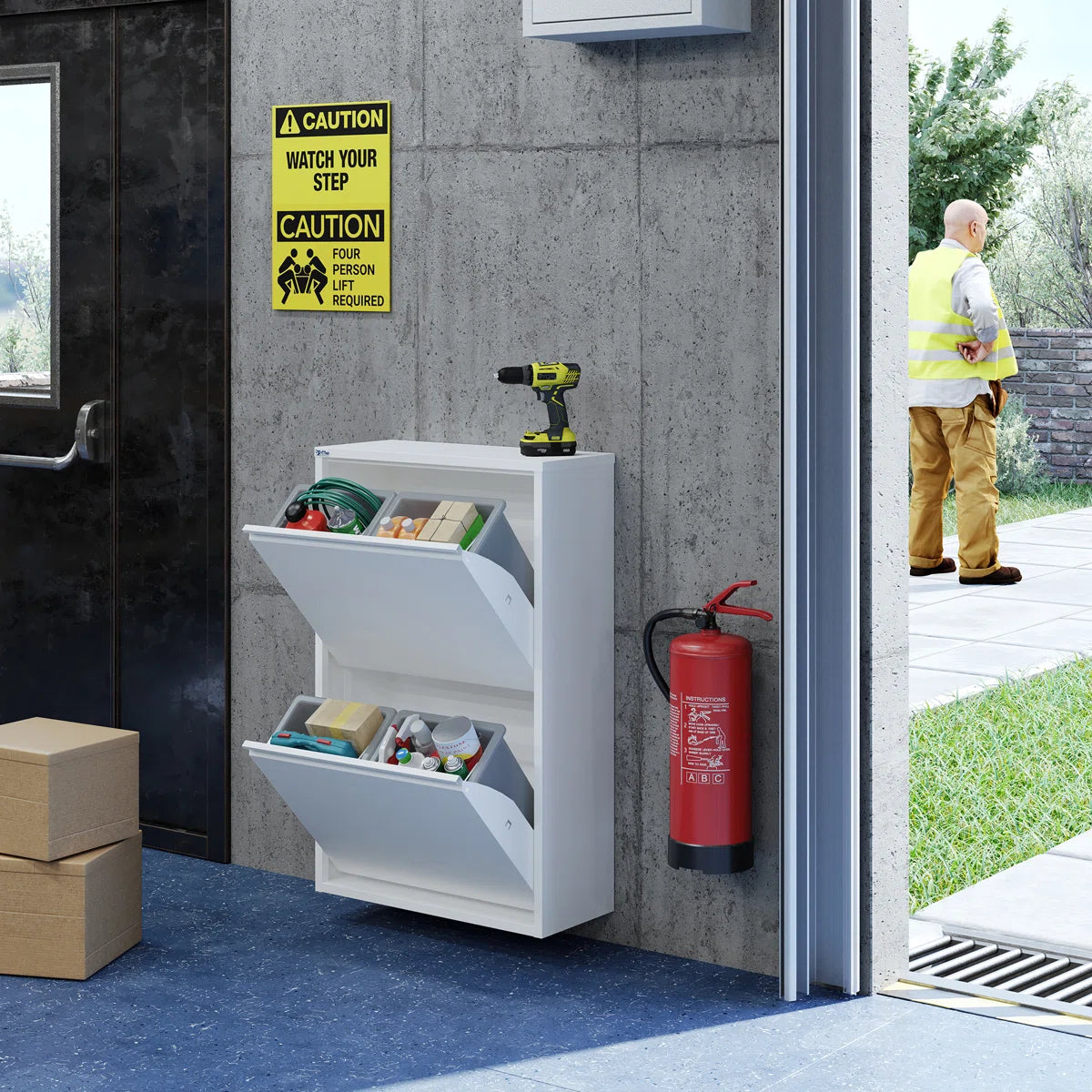 Antibacterial multipurpose storage solution 4 Bin