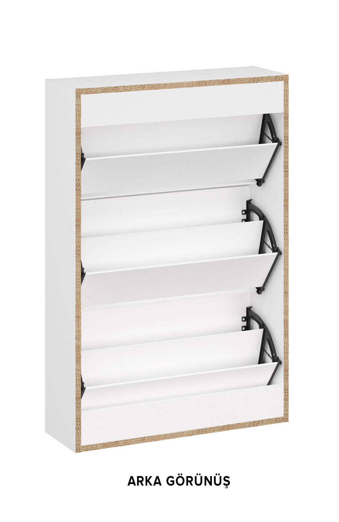 3-Tier Wooden Shoe Cabinet