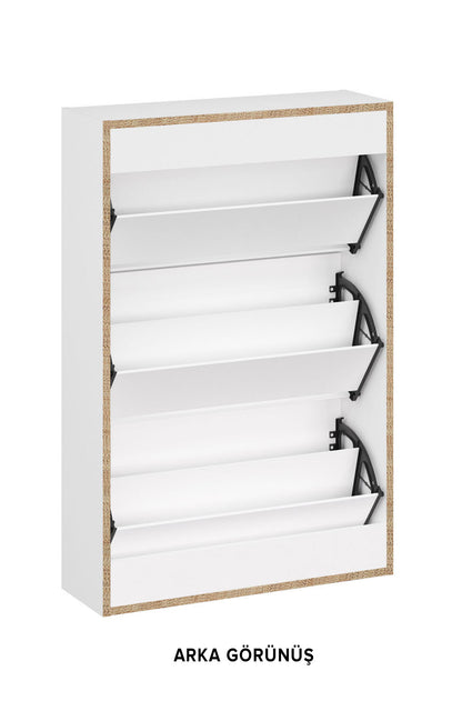 3-Tier Wooden Shoe Cabinet