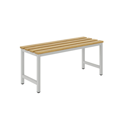 CB Multipurpose Bench with varnished hornbeam slats - Light Gray (Flat Pack)