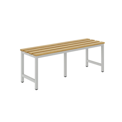 CB Multipurpose Bench with varnished hornbeam slats - Light Gray (Flat Pack)