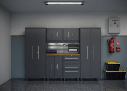 Core Plus Series 7pc Cabinet Set with Tool, Wall Cabinets and 30" Lockers
