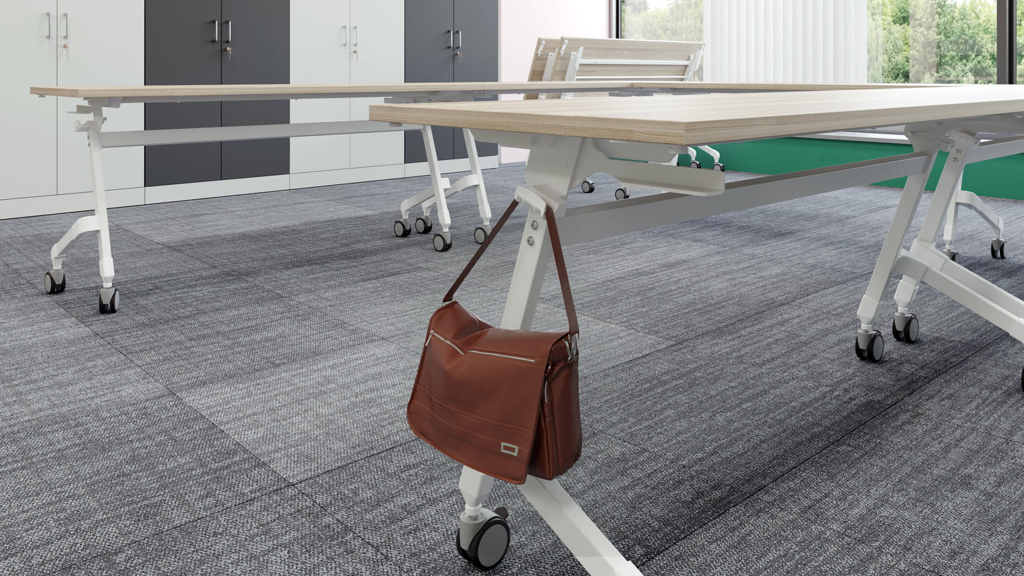 Flip-Top Training Table – Folding Desk with Locking Wheels | Multiple Top & Frame Colors