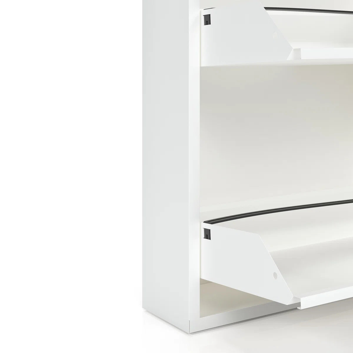 Antibacterial 4 Tier metal shoe cabinet with shelf