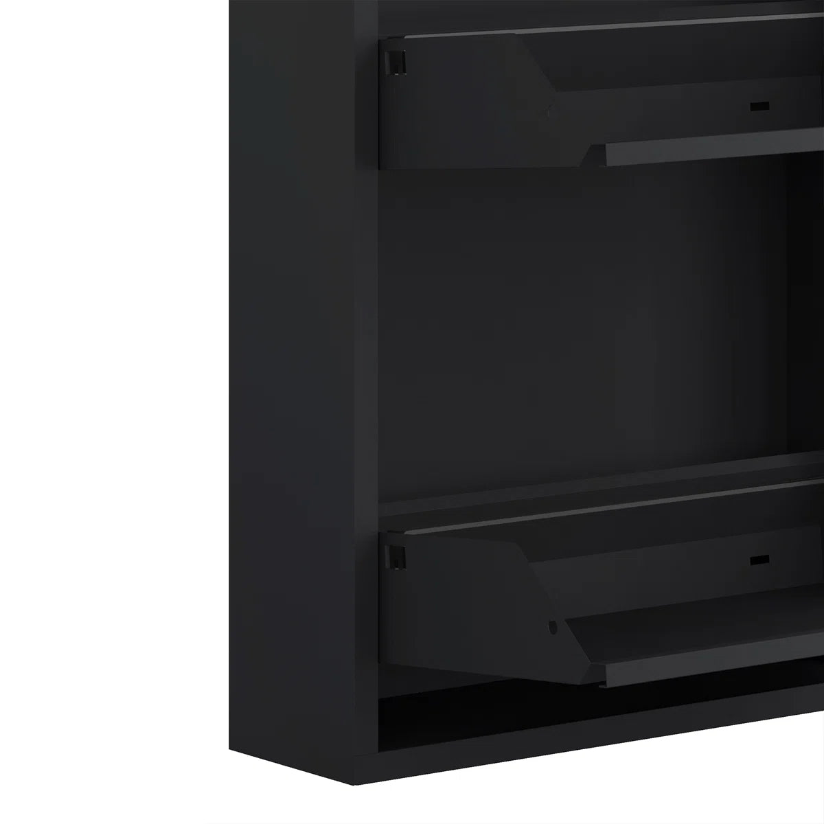 Antibacterial 4 Tier metal shoe cabinet with shelf