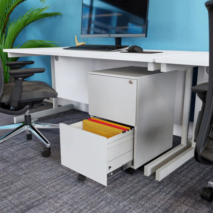 Ceha 2 Drawer Mobile File Cabinet with Lock