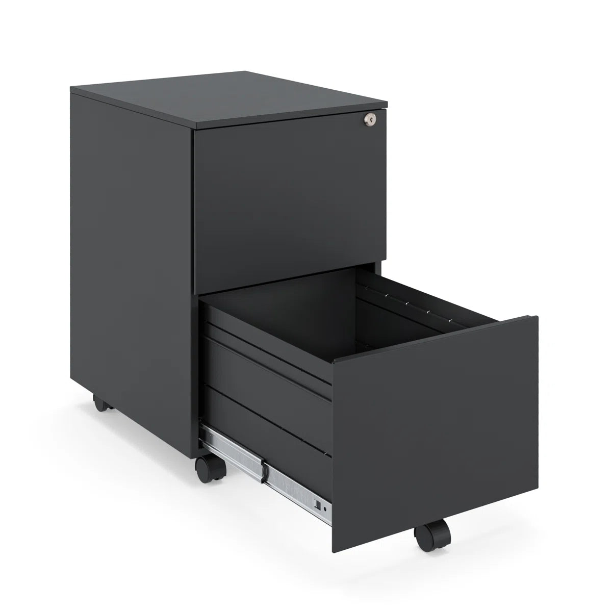 Ceha 2 Drawer Mobile File Cabinet with Lock