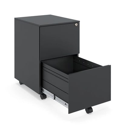 Ceha 2 Drawer Mobile File Cabinet with Lock