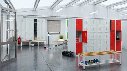 NH Series 3-Tier Premium Steel Locker with Front Vents, Heavy Duty