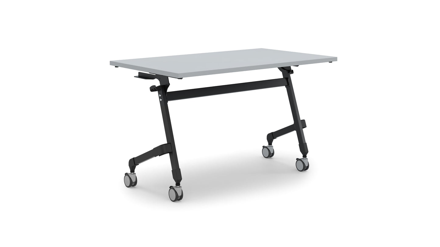 Flip-Top Training Table – Folding Desk with Locking Wheels | Multiple Top & Frame Colors