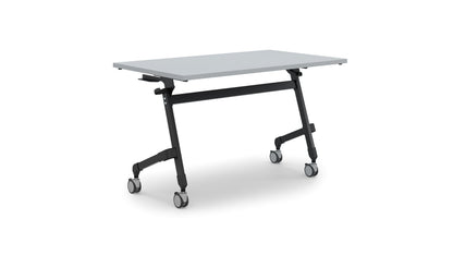 Flip-Top Training Table – Folding Desk with Locking Wheels | Multiple Top & Frame Colors