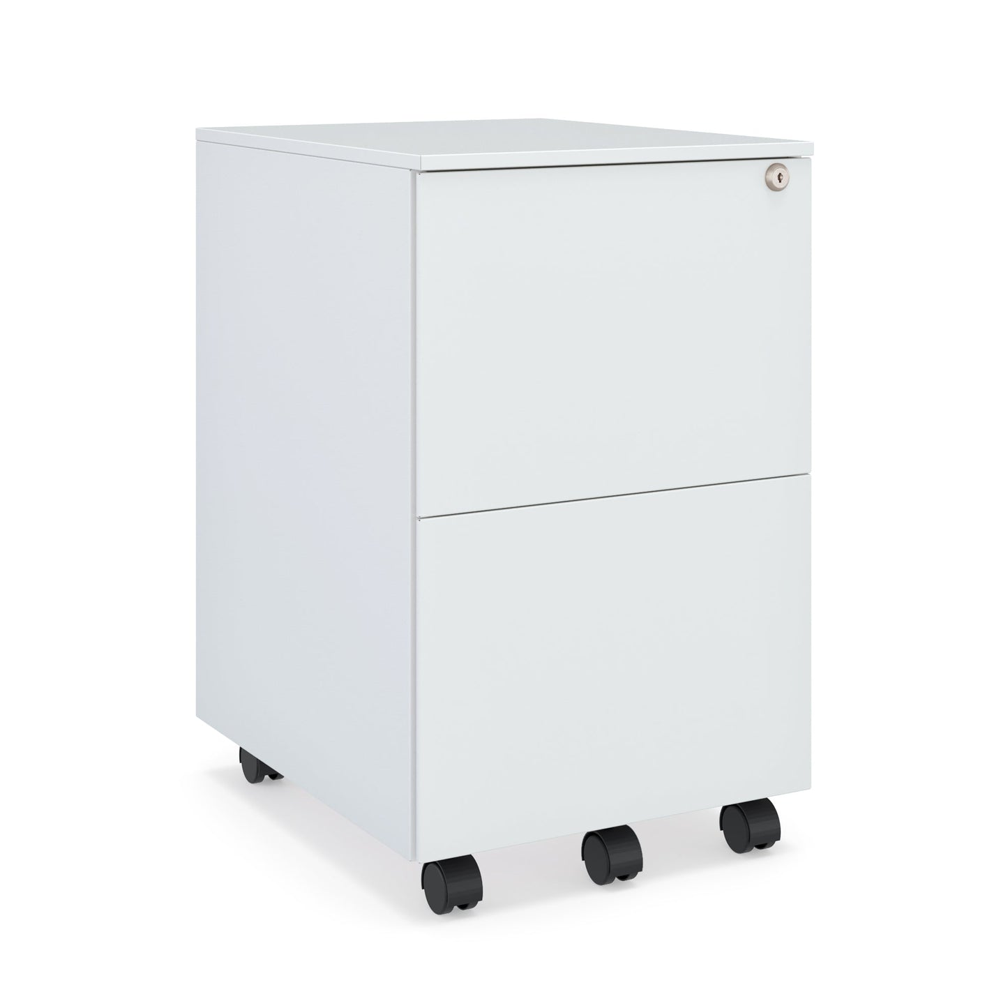 Mobile Metal Filing Cabinet with Lock – 2-Drawer or 3-Drawer Pedestal on Wheels - JMKG