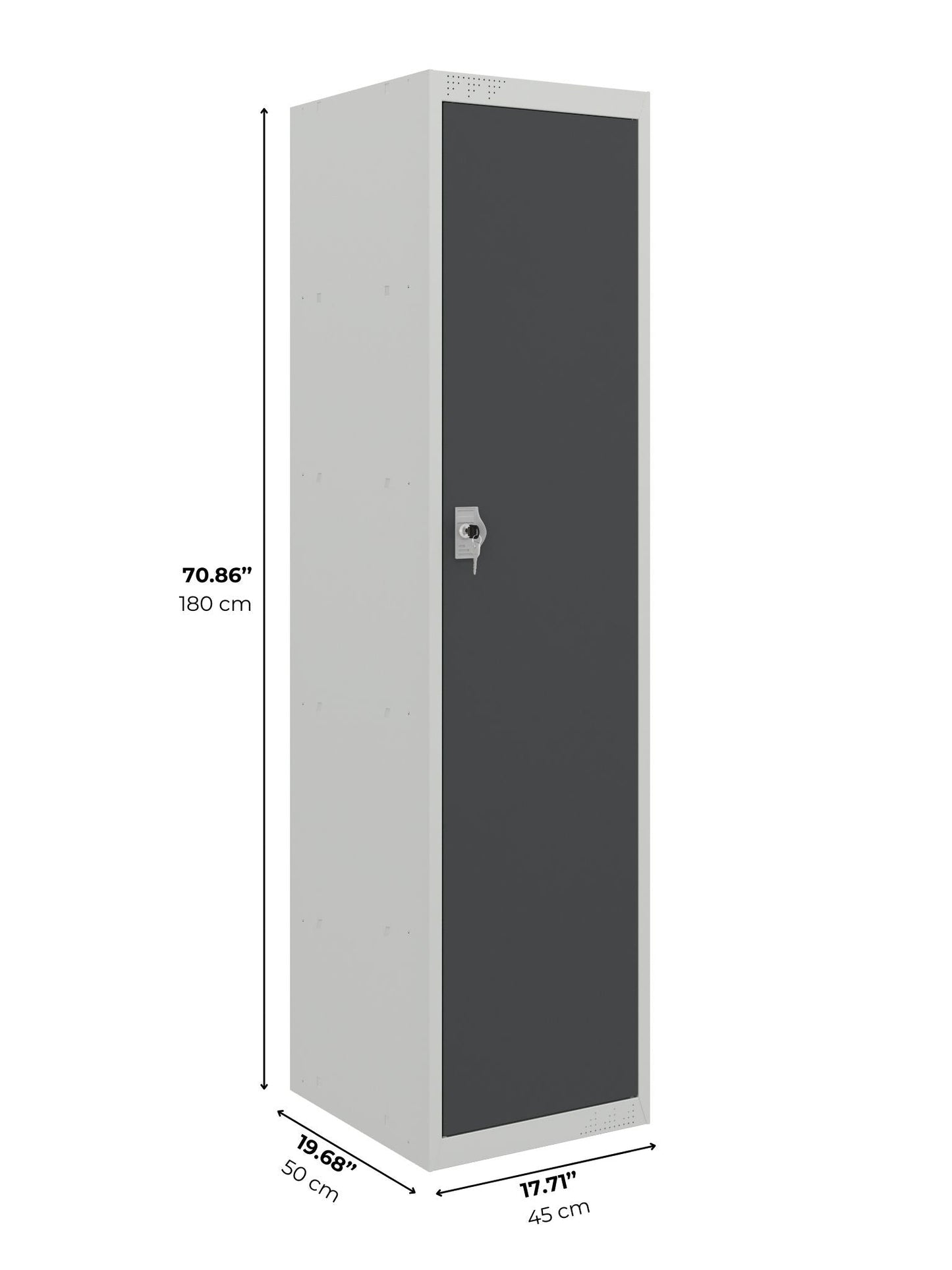 Flat-Packed Metal Storage Cabinet – Lockable, Adjustable Shelves - KDS Series
