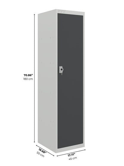 Flat-Packed Metal Storage Cabinet – Lockable, Adjustable Shelves - KDS Series