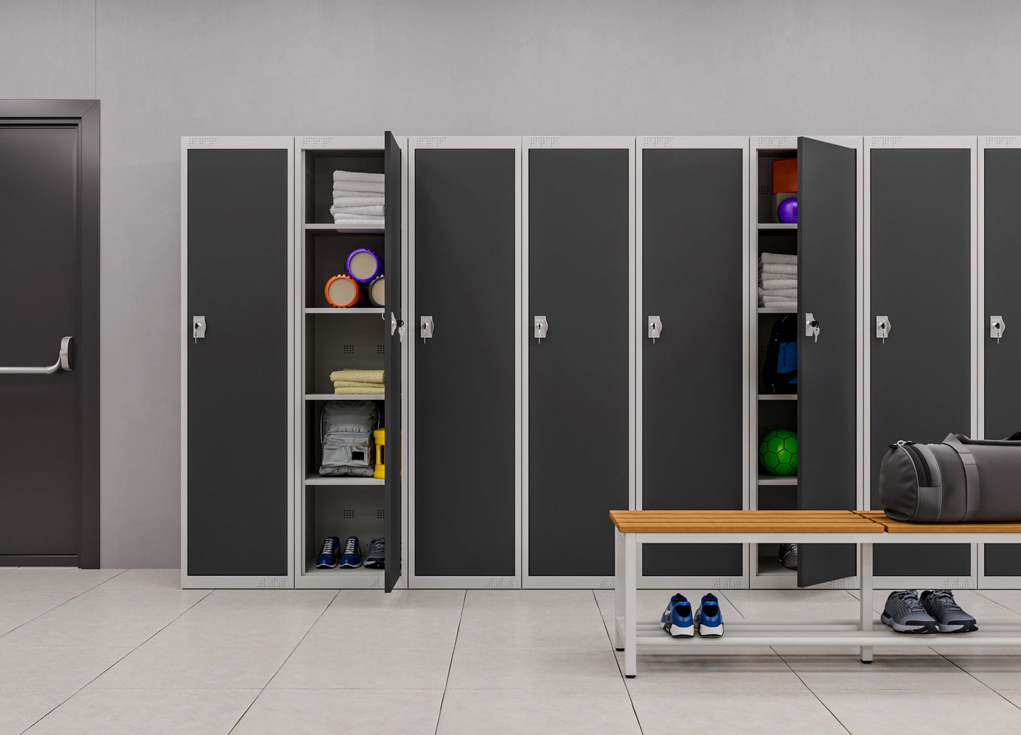 Flat-Packed Metal Storage Cabinet – Lockable, Adjustable Shelves - KDS Series