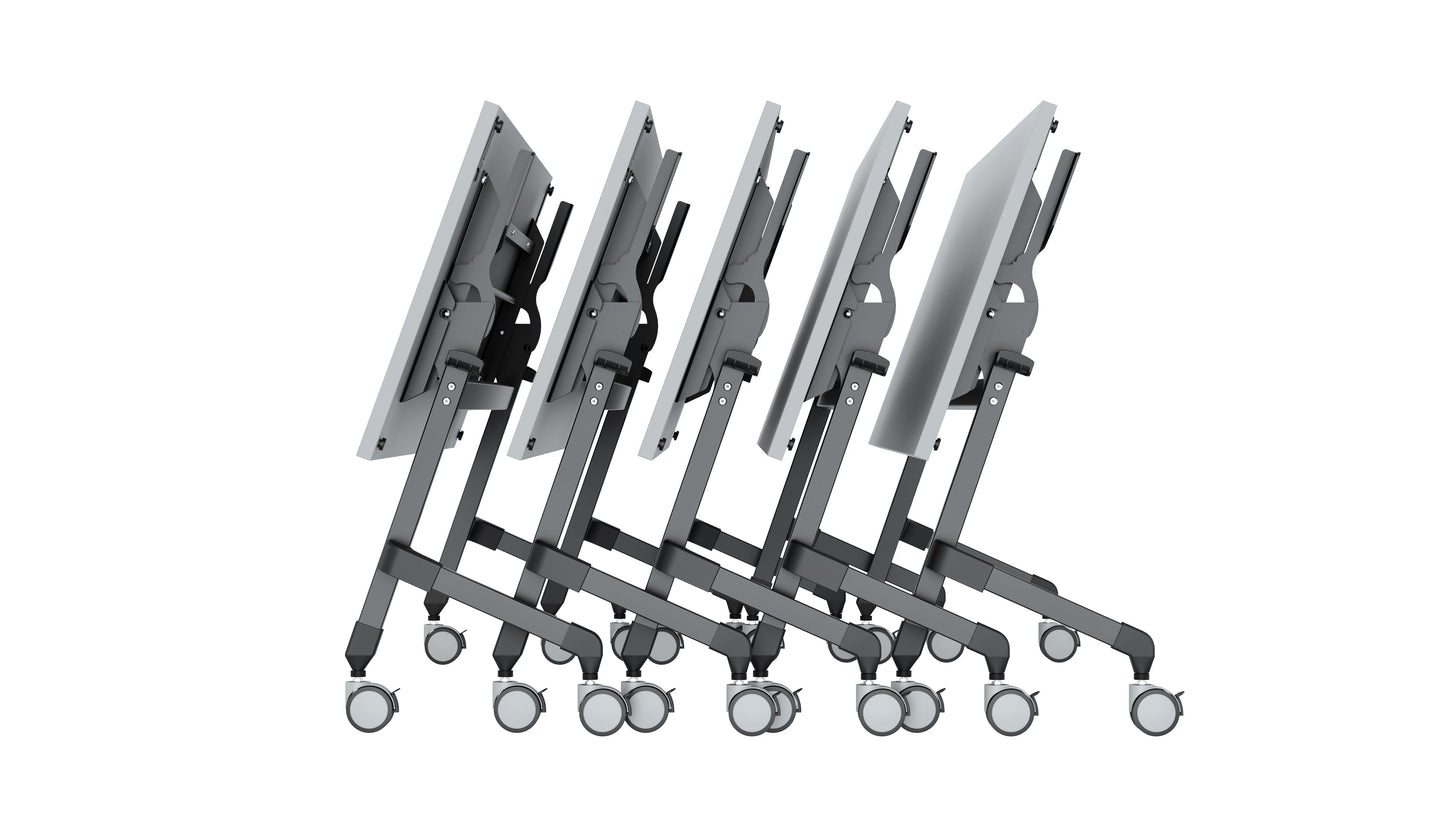 Flip-Top Training Table – Folding Desk with Locking Wheels | Multiple Top & Frame Colors