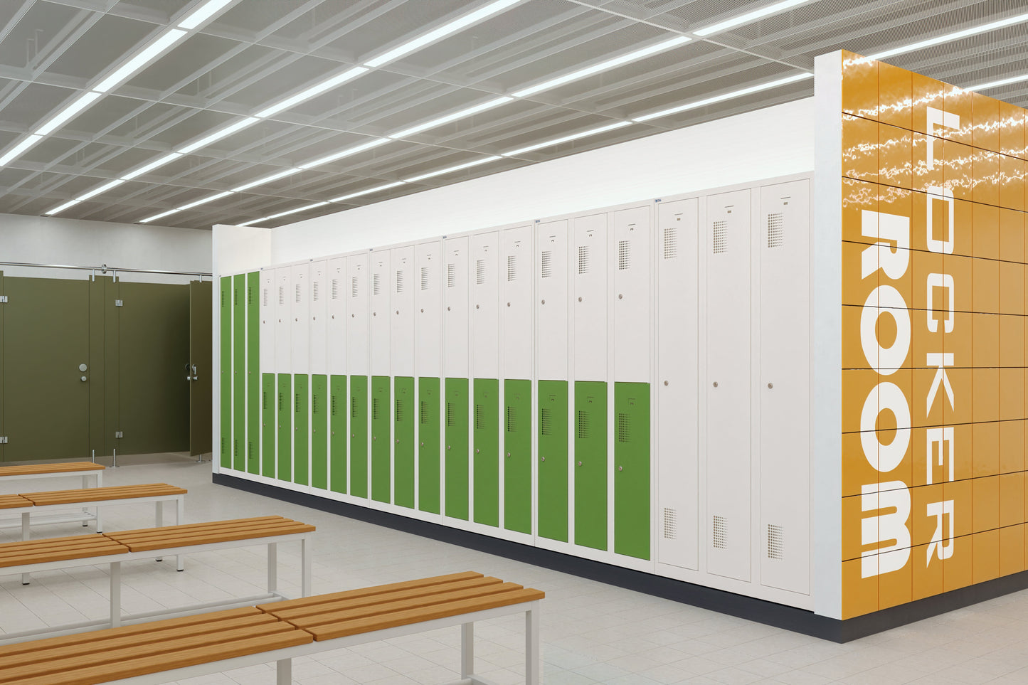 NH Series 2-Tier Premium Steel Locker with Front Vents, Heavy Duty
