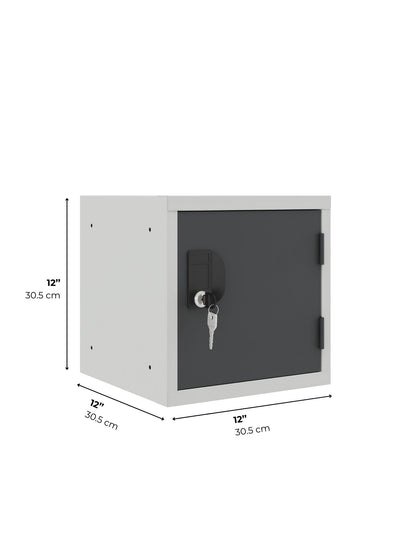 Stackable Cube Lockers, OKK Series, Lockable, 12" & 15", Multi-Color