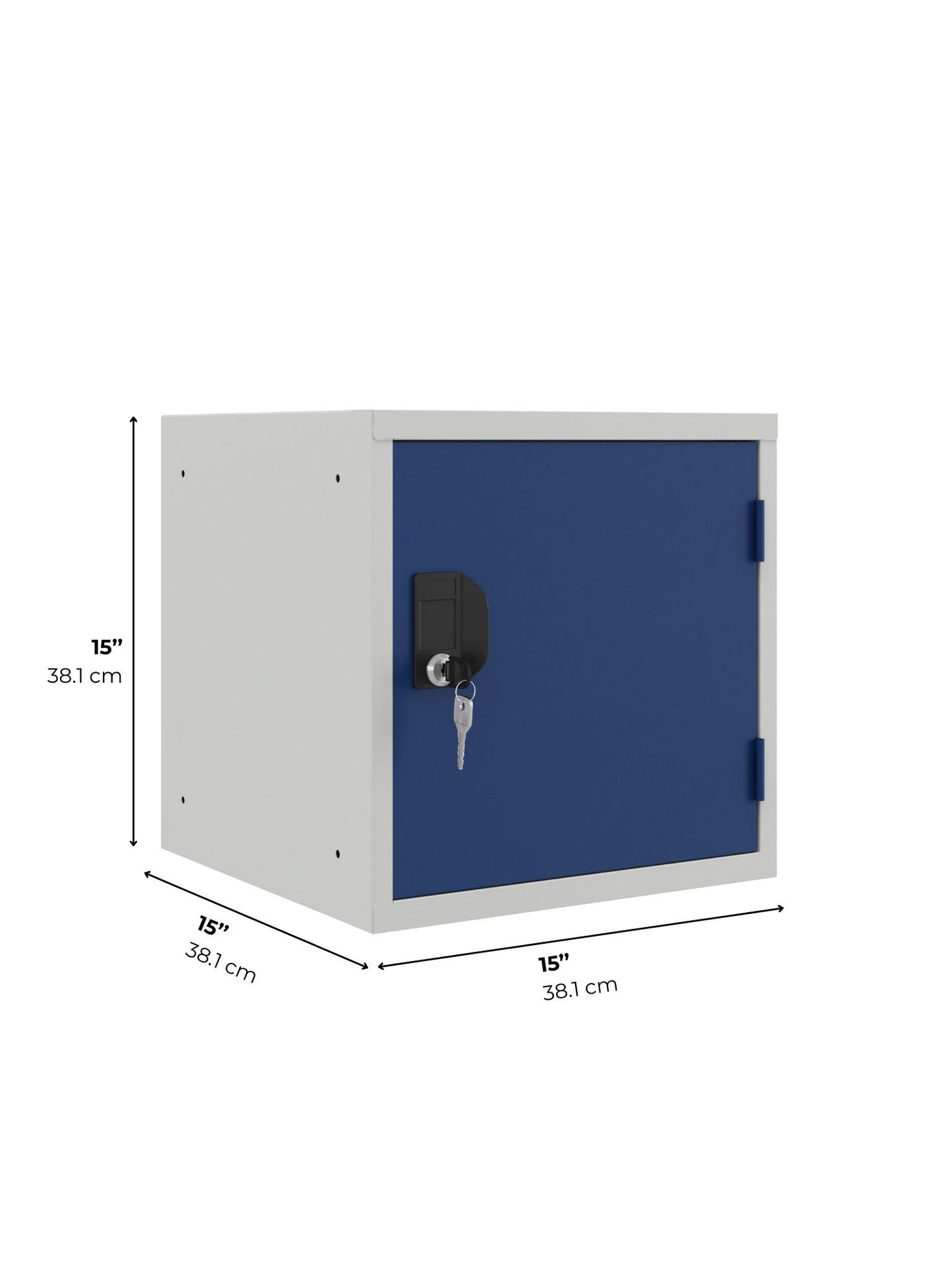 Stackable Cube Lockers, OKK Series, Lockable, 12" & 15", Multi-Color